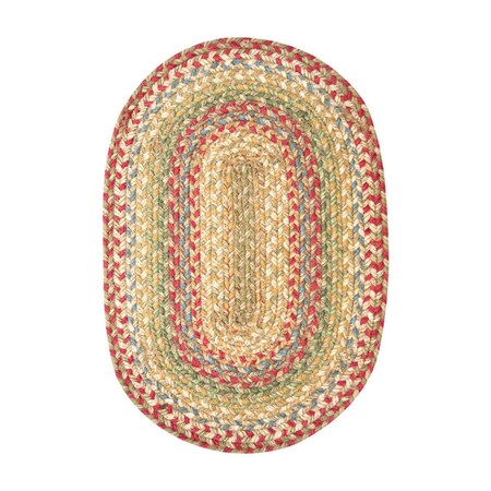 Homespice Decor Azalea Hudson Jute Braided Rugs - Placemats - Oval - set of 4 594143